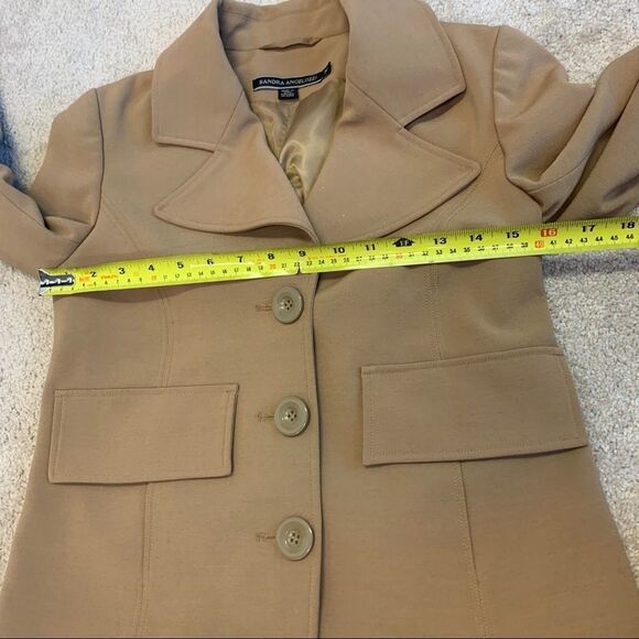 SANDRA Angelozzi camel Brown blazer size 30 - Picture 15 of 16